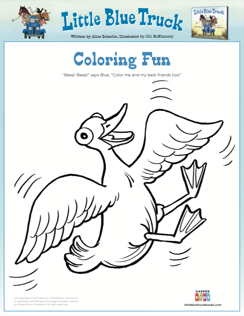 Duck Coloring Page