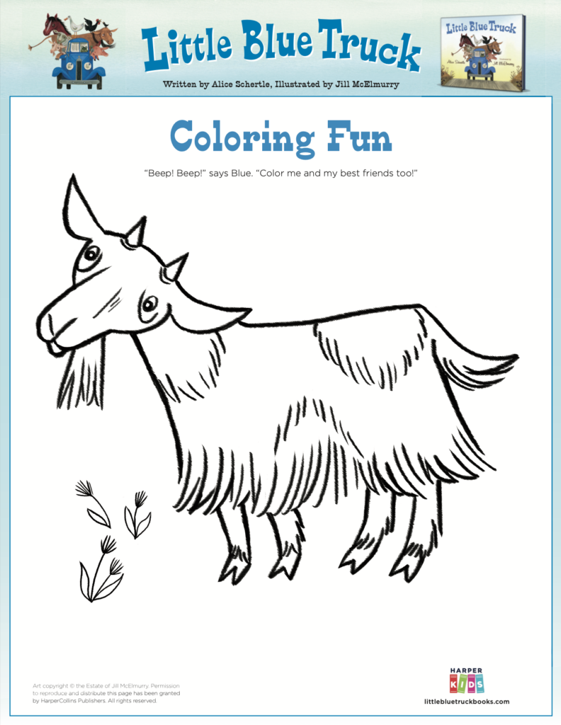 Goat Coloring Page
