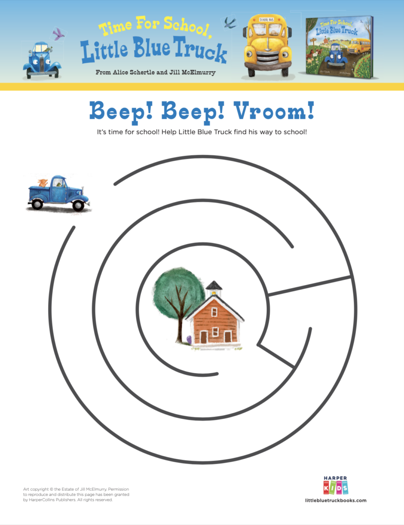 Ride Along to School Maze